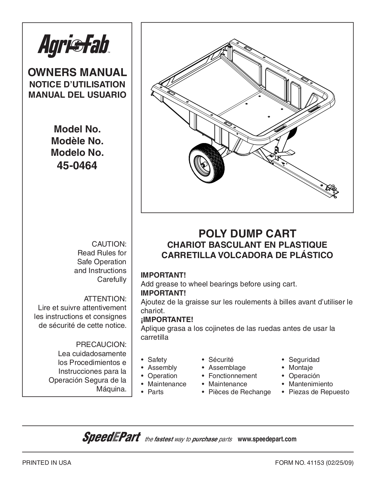 Agri-Fab 45-0464, HA21362 User Manual