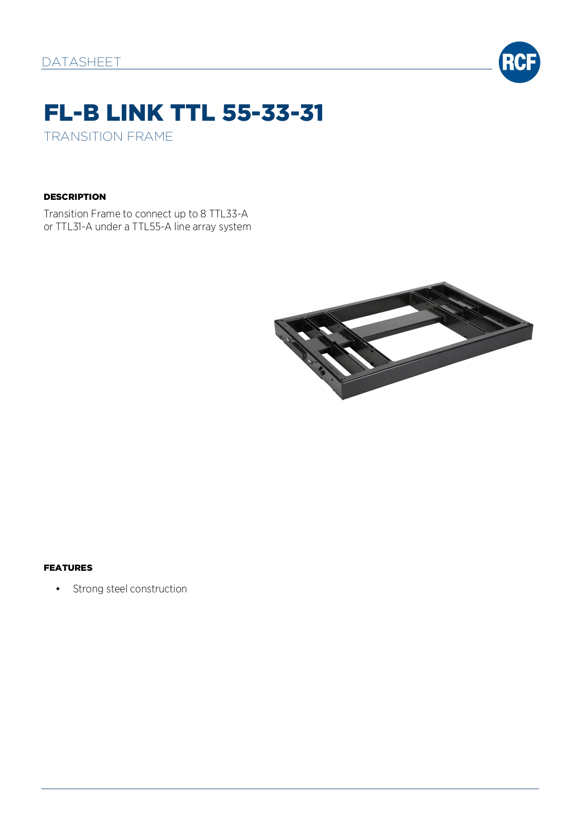 RCF LINKBAR-TTL55 Data Sheet