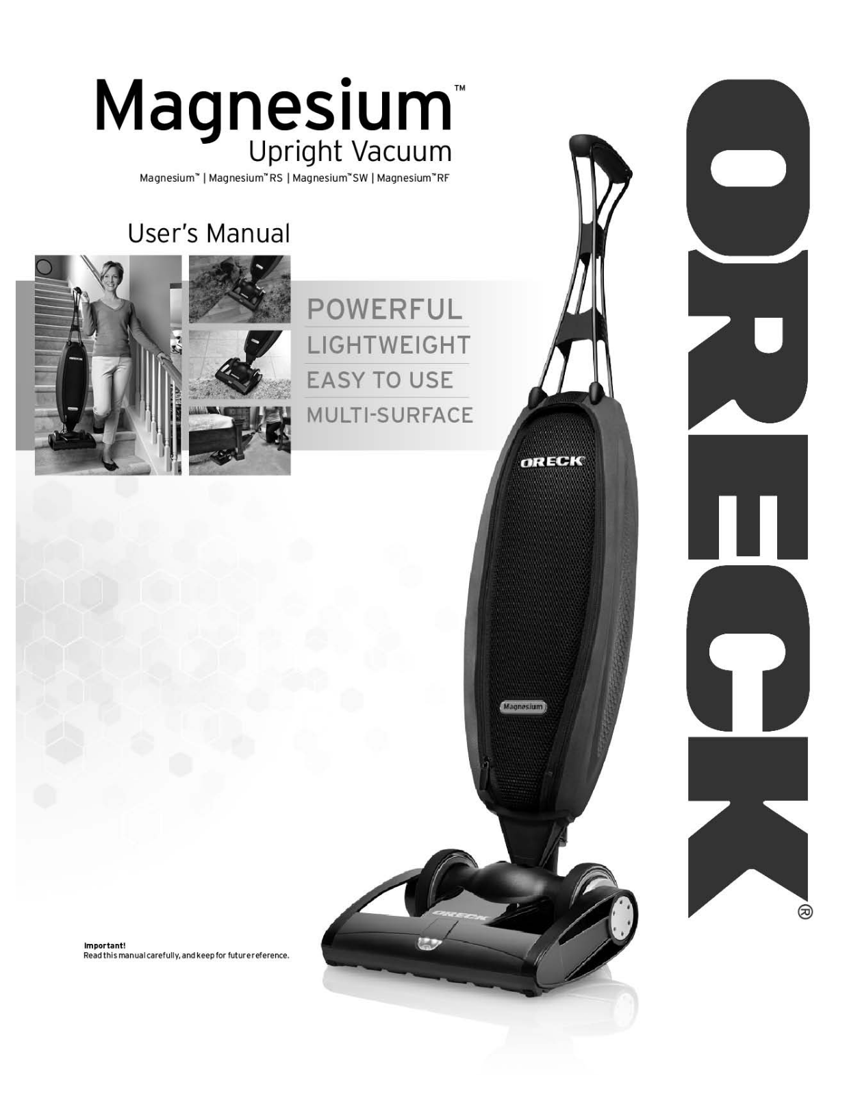 Oreck LW1500RS User Manual