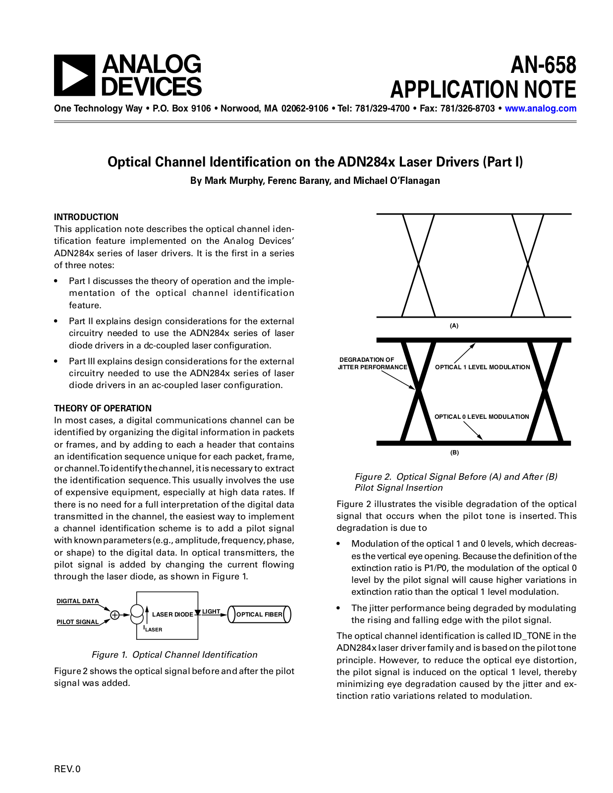 Analog Devices AN658 Application Notes