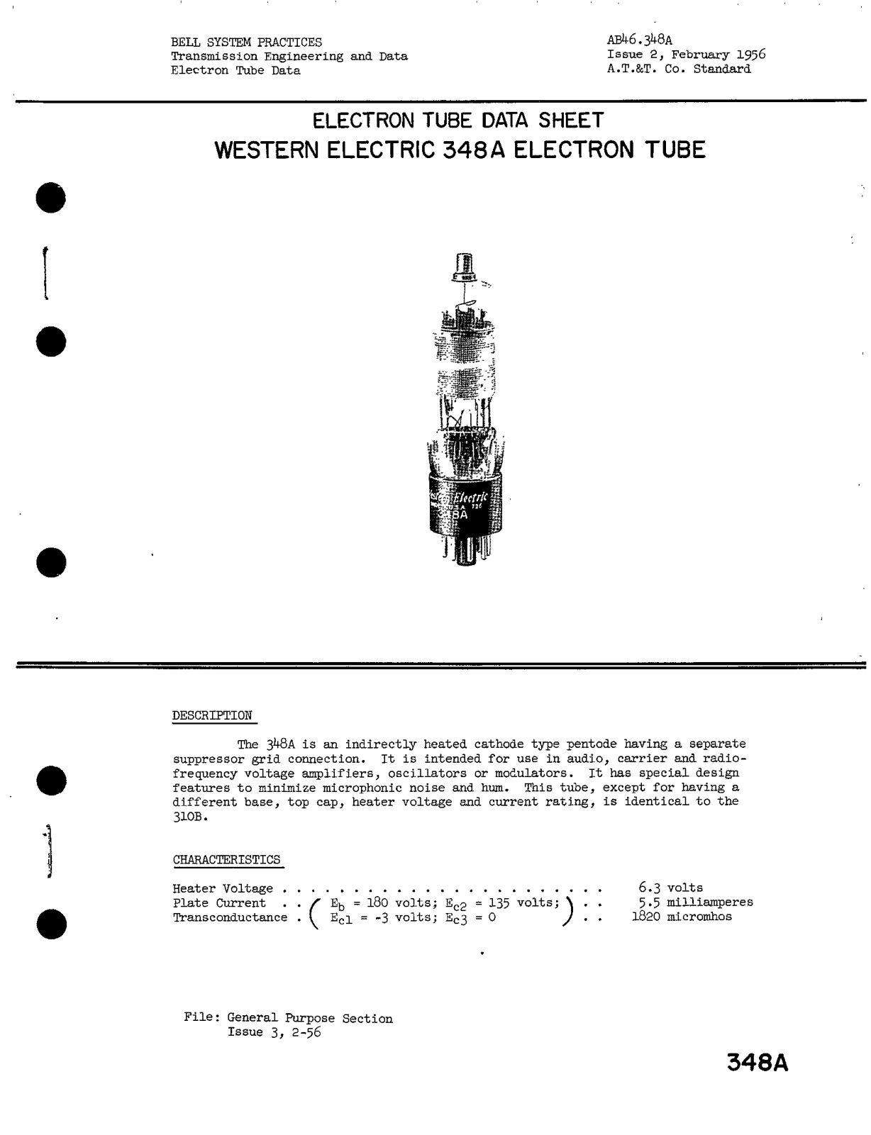 Western Electric 348-A Brochure