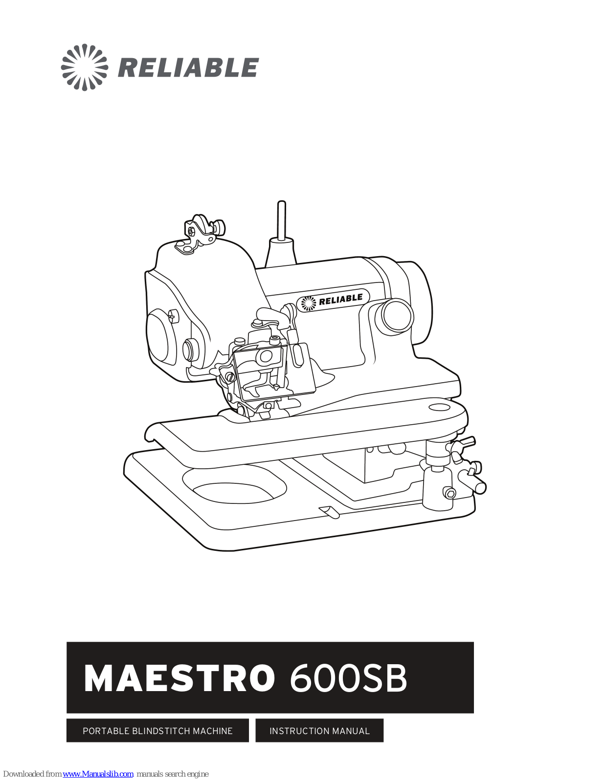 Reliable MAESTRO 600SB Instruction Manual