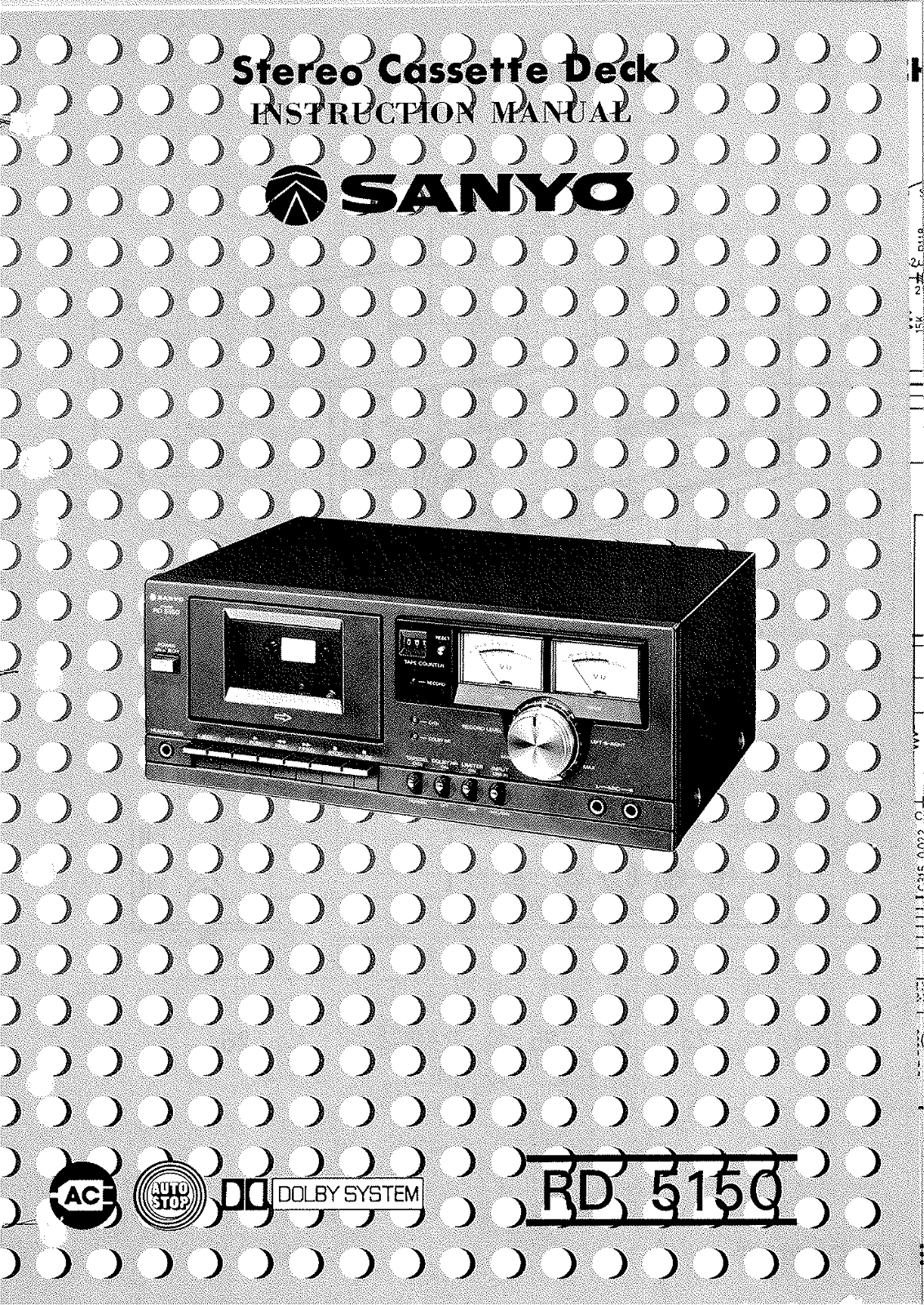 Sanyo RD-5150 Owners Manual