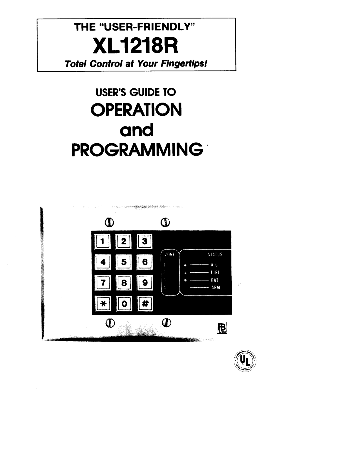 Fbii XL-1218R User Manual