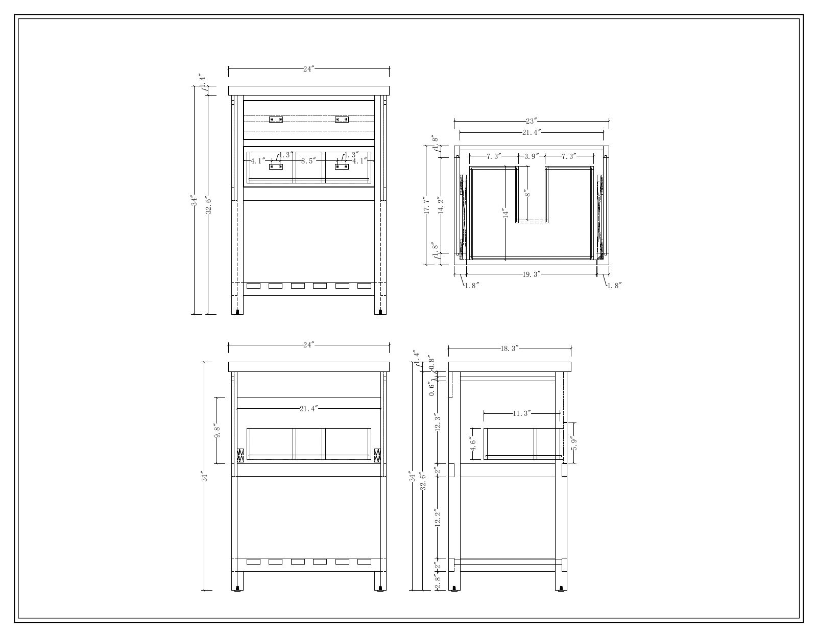 Ebern Designs W005240845 Dimensions - ManualMachine.com
