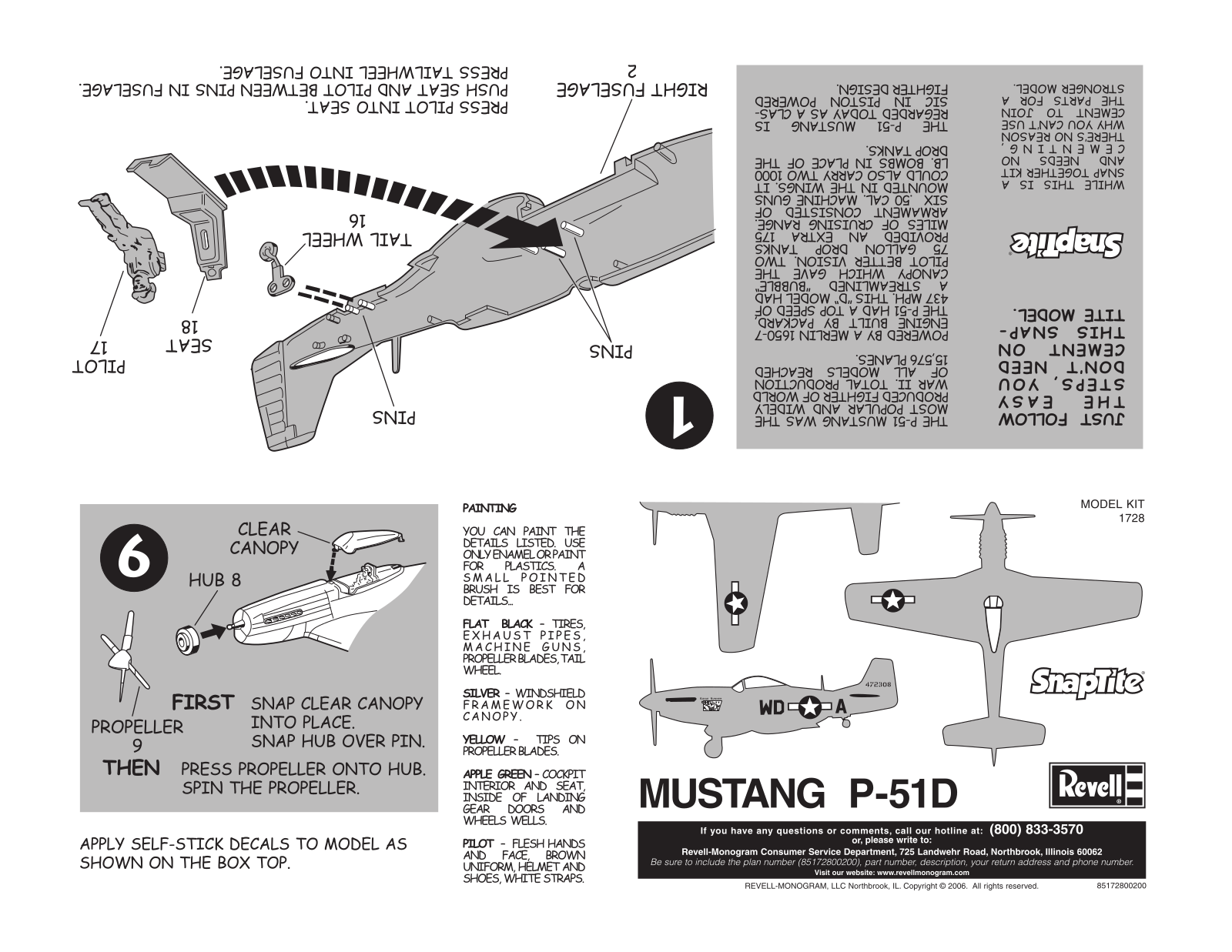 REVELL P-51 User Manual