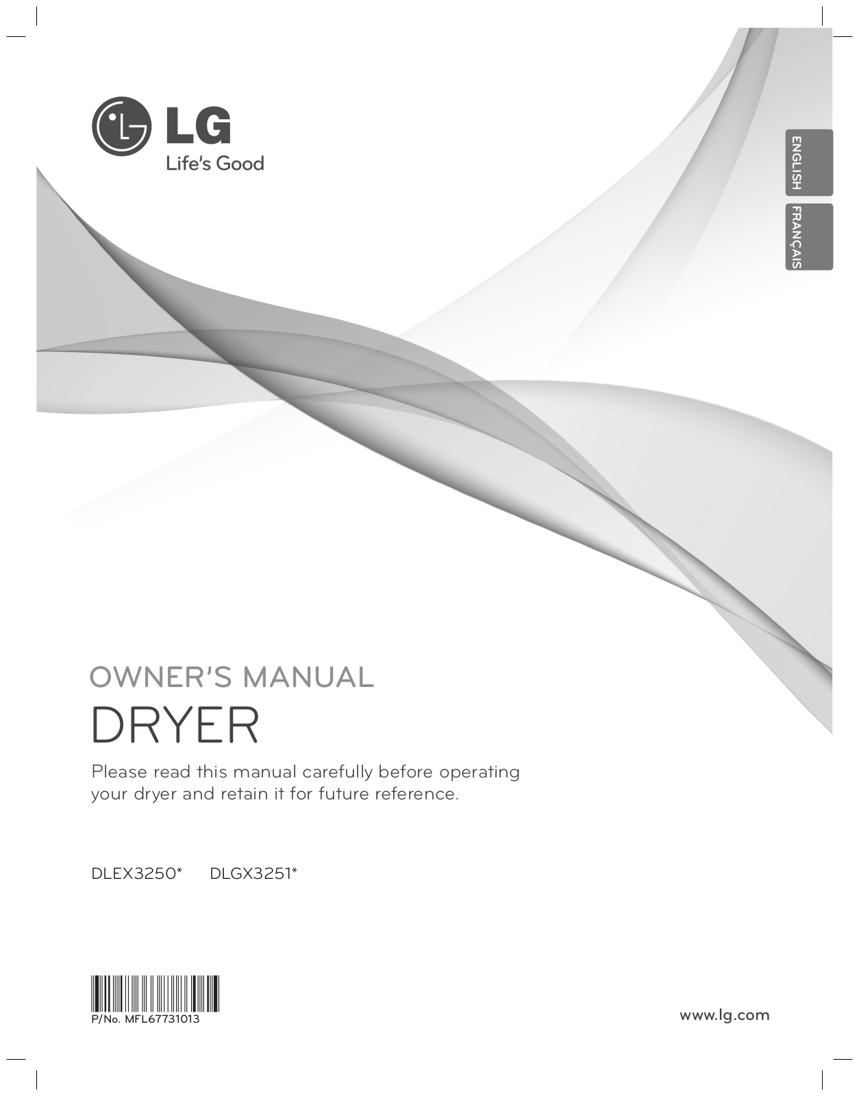 LG DLGX3251, DLEX3250 User Manual