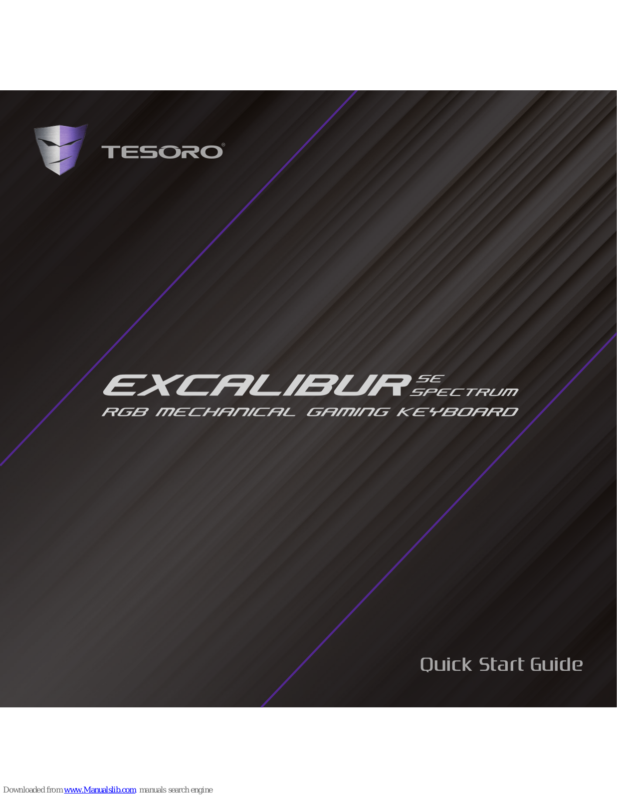 Tesoro EXCALIBUR SE, EXCALIBUR SPECTRUM Quick Start Manual