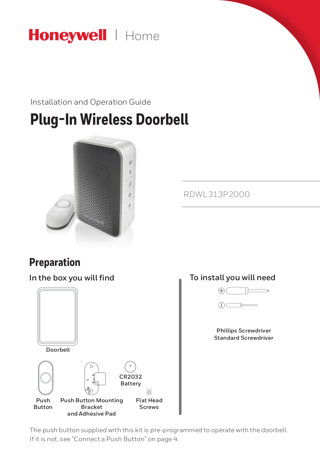 Ademco RDWL313P User Manual