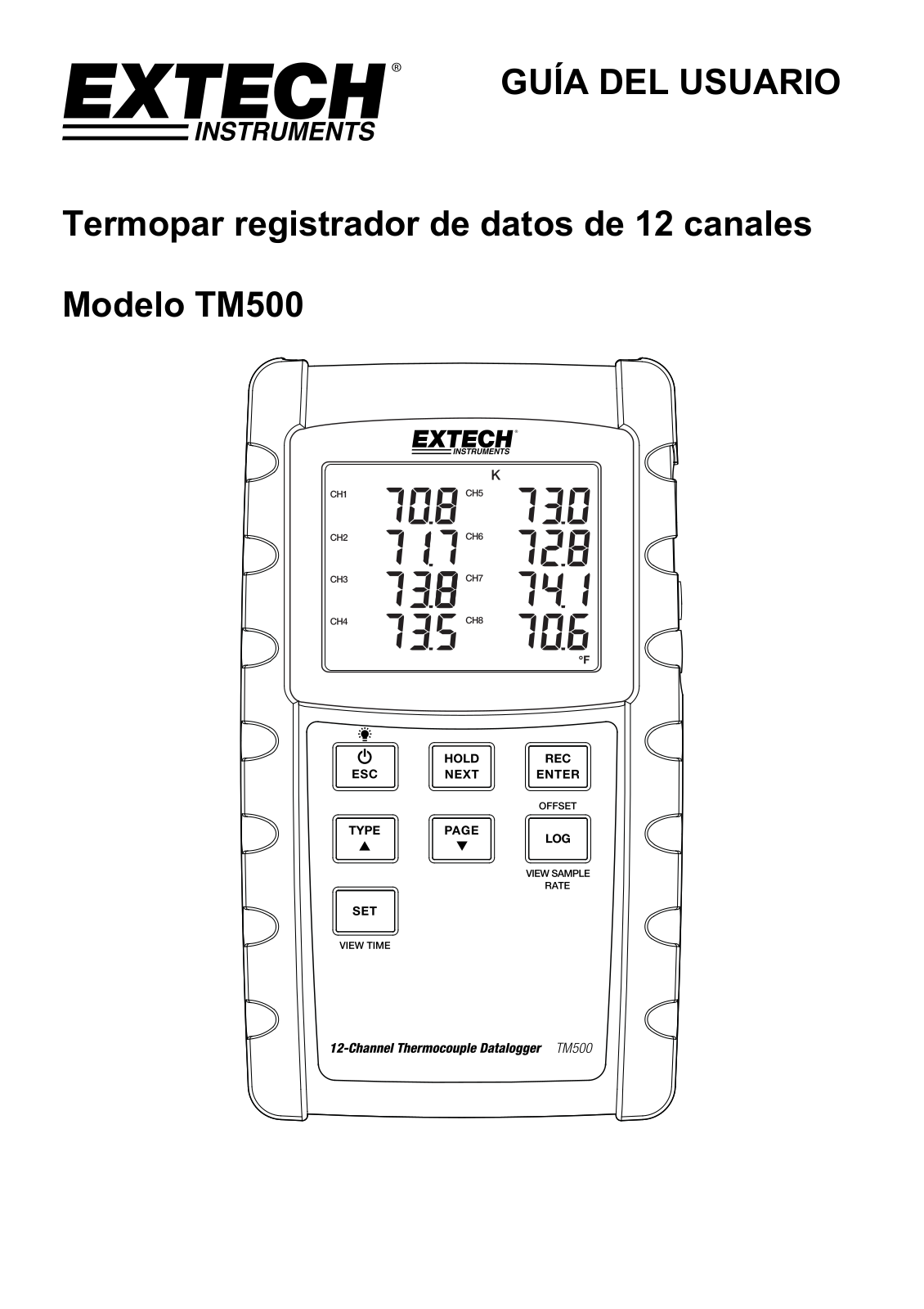 Extech TM500 User guide