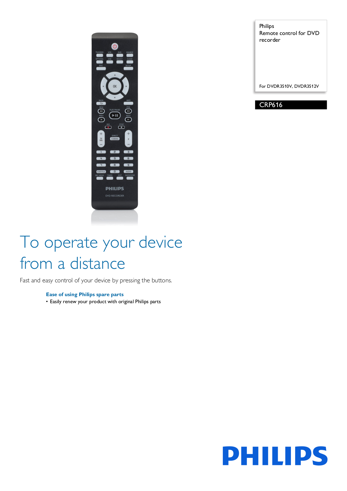 Philips CRP616/01 leaflet - ManualMachine.com