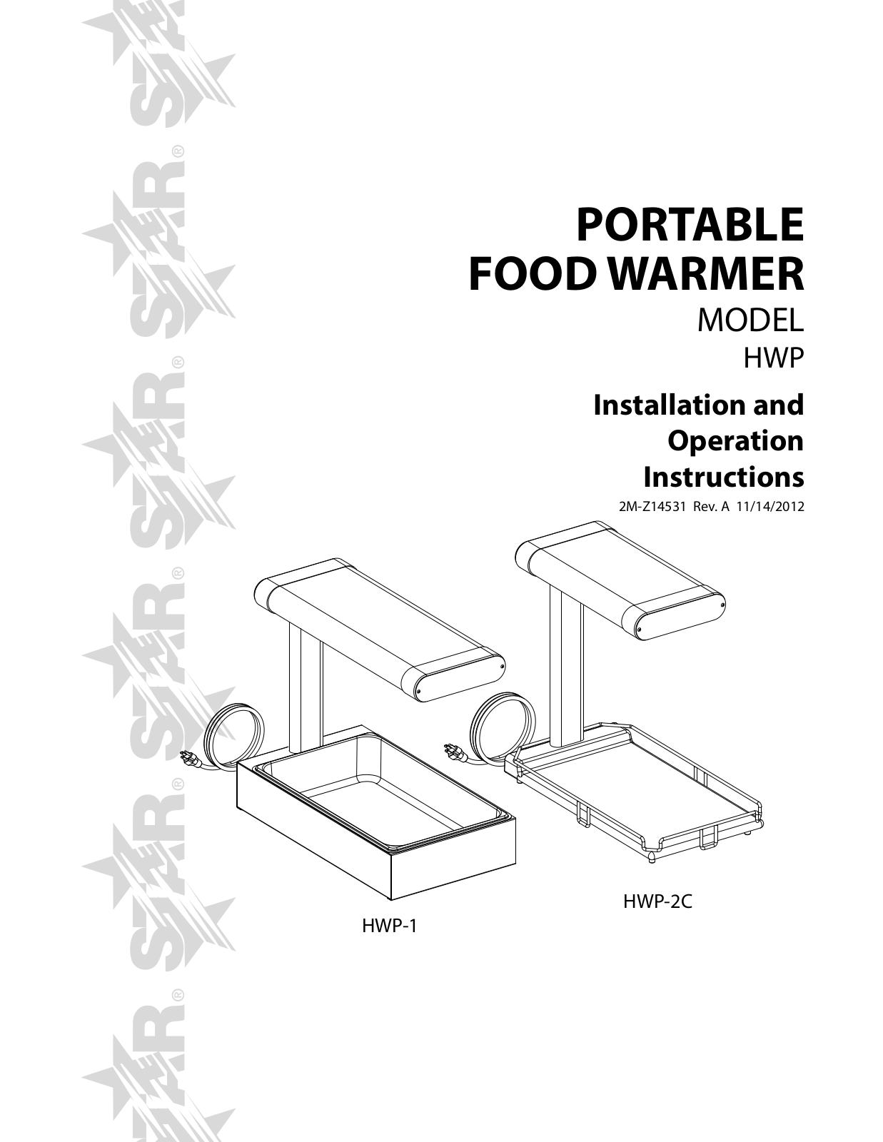 Star Manufacturing HWP-1C Installation  Manual