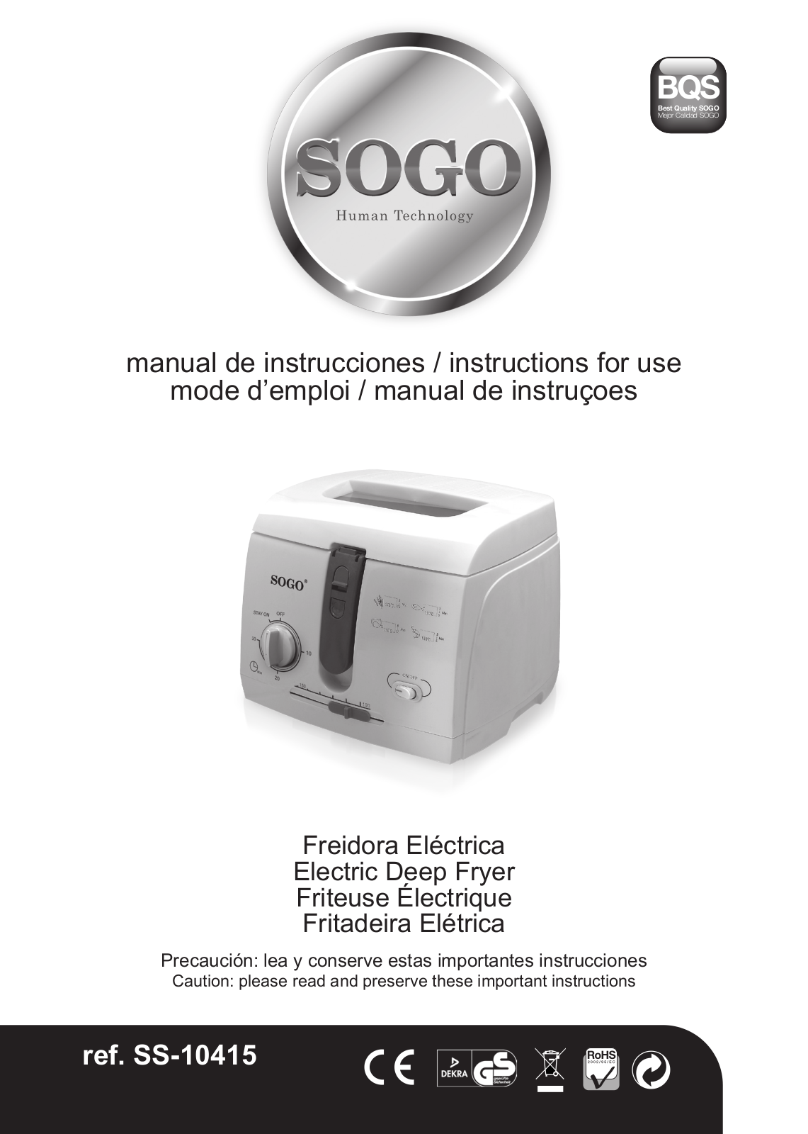 Sogo SS-10415 User guide
