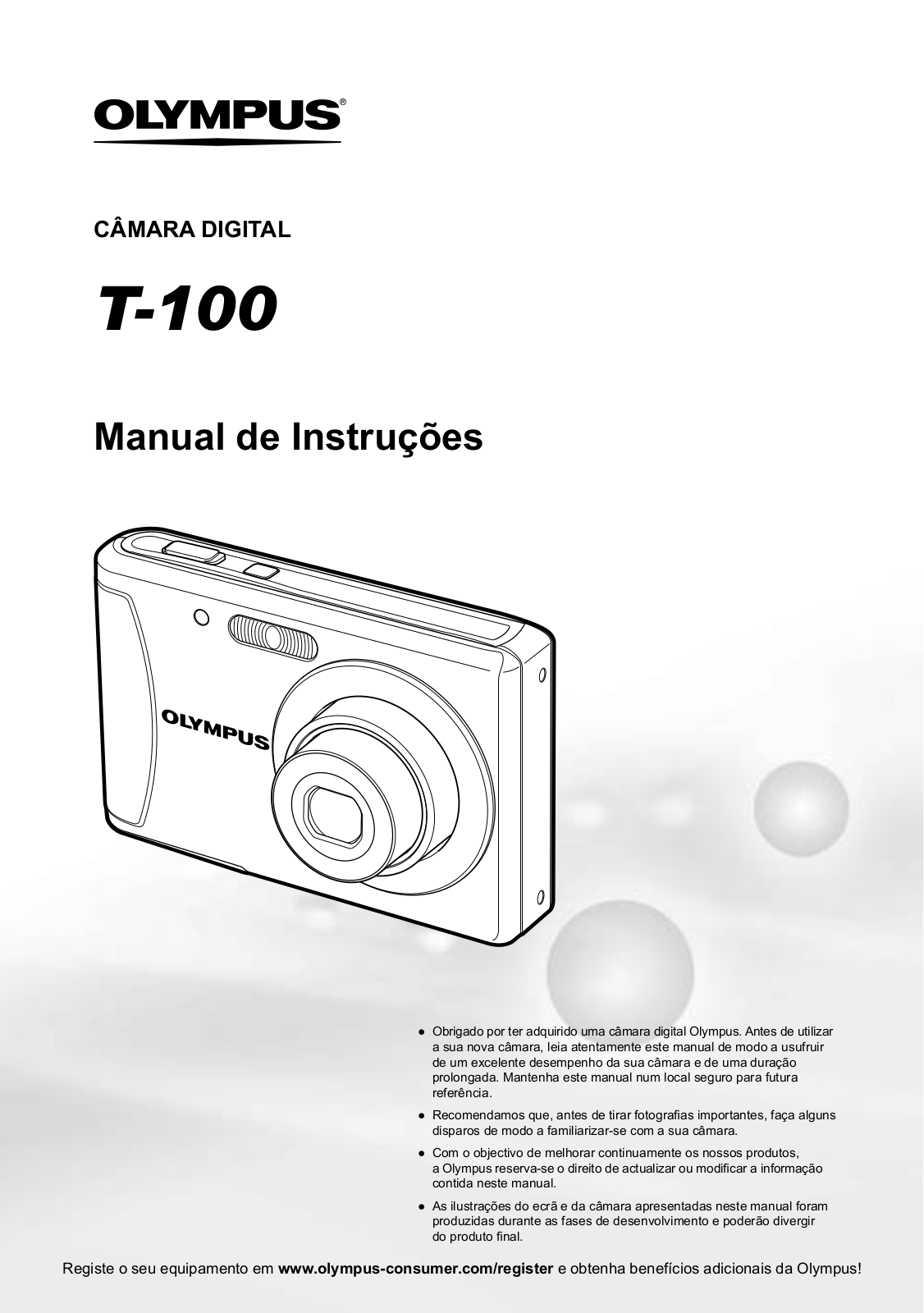 OLYMPUS T-100 User Manual