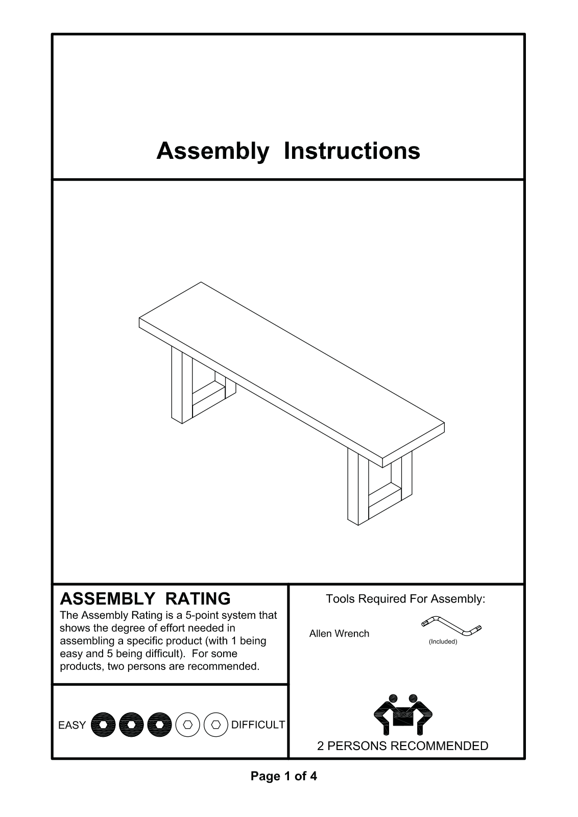 Loon Peak LNPE1052 Assembly Instructions - ManualMachine.com