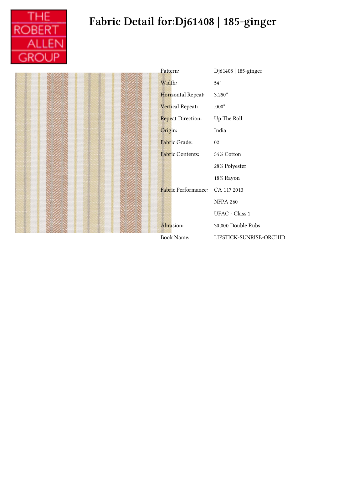 Duralee CRAL6972 Specifications - ManualMachine.com