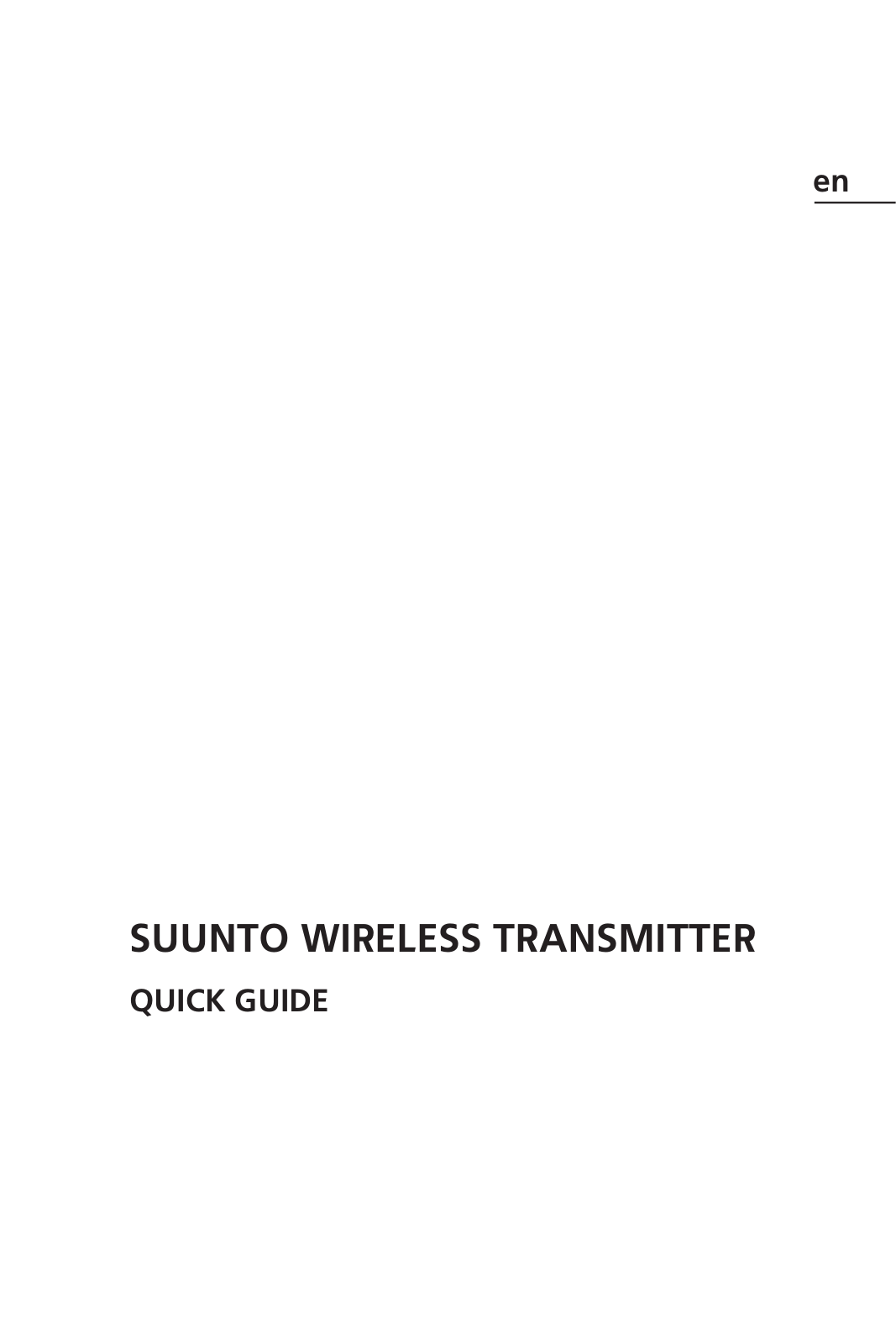 Suunto SS019098000 User Manual