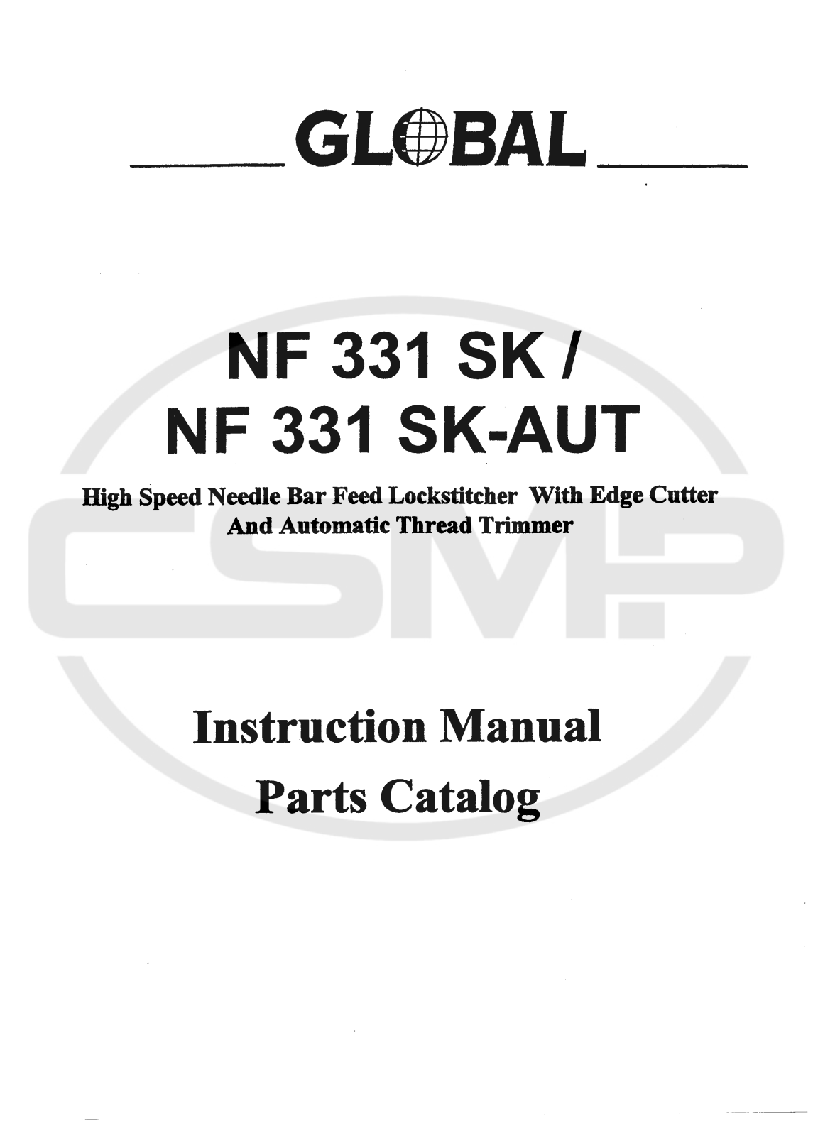 Global NF331SK, NF331SK-AUT Parts Book