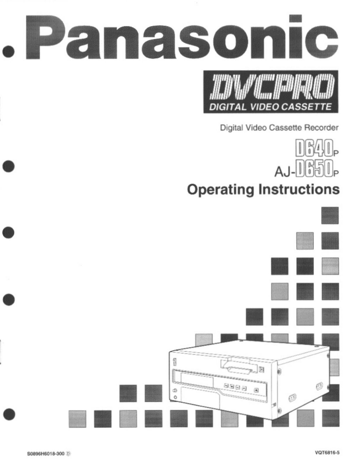 Panasonic AJ-D650, AJ-D650P, AJ-D640P User Manual