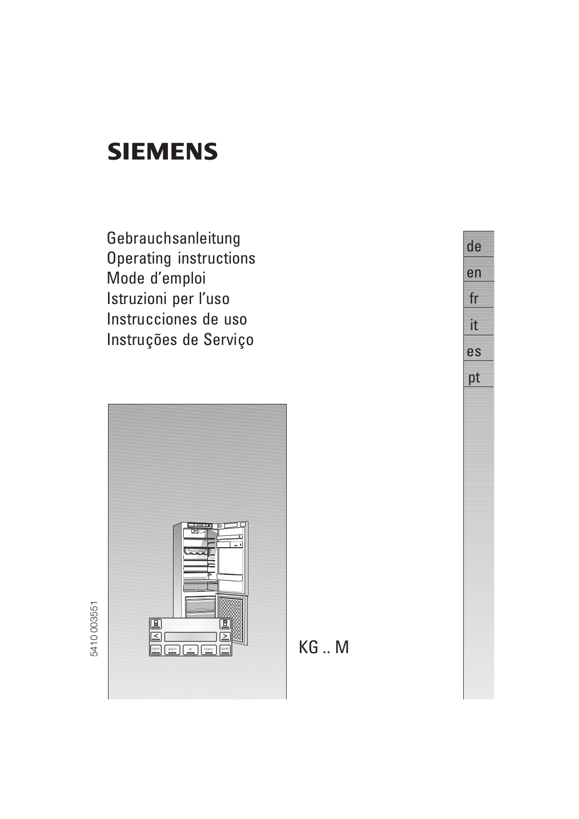 SIEMENS KG39M390 User Manual