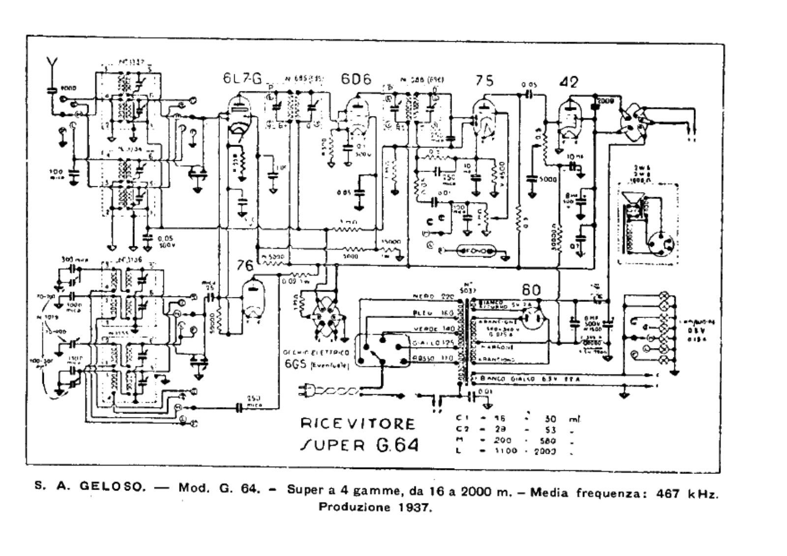 Geloso g64 schematic