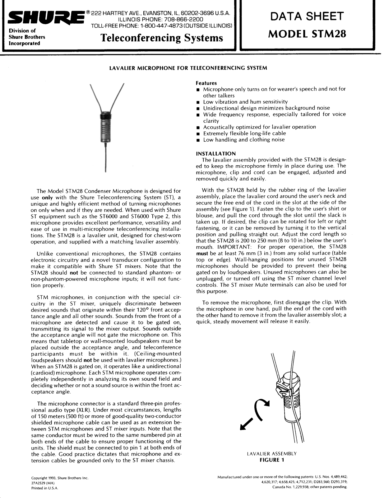 Shure STM28 User Guide