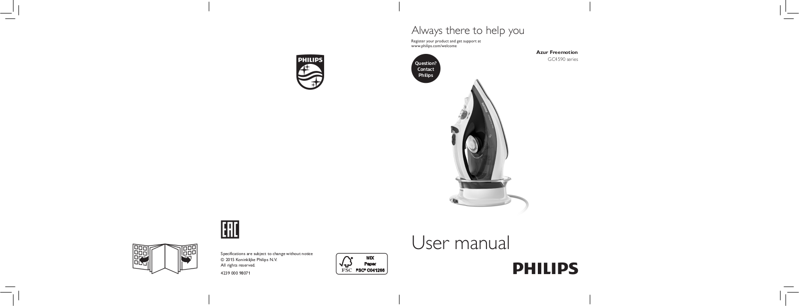 Philips GC 4595/40 User manual