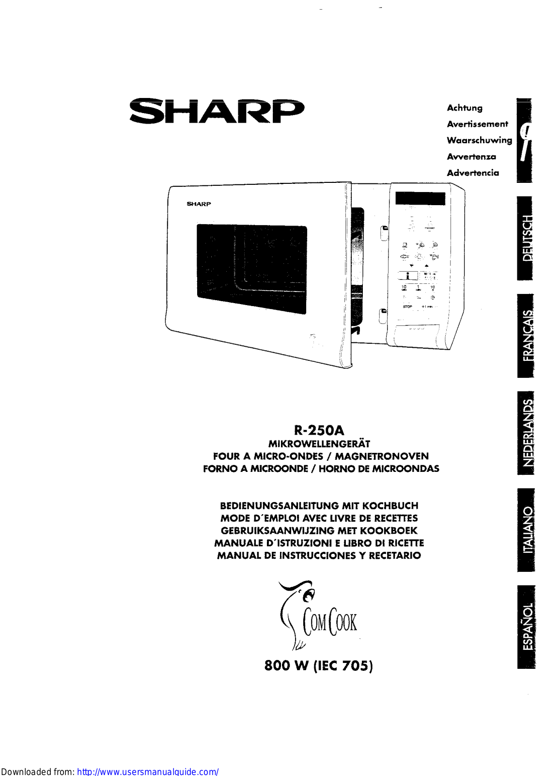 SHARP R-250A User Manual