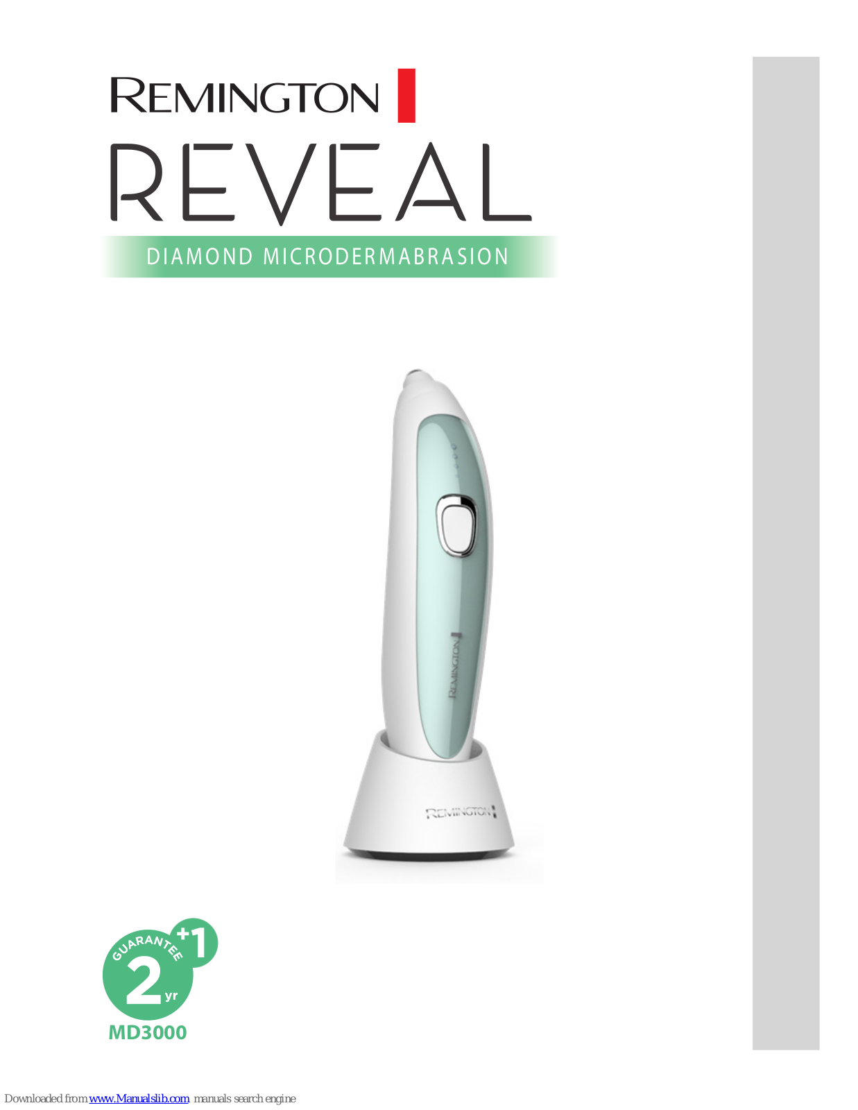 Remington Reveal Diamond Microdermabrasion MD3000 User Manual