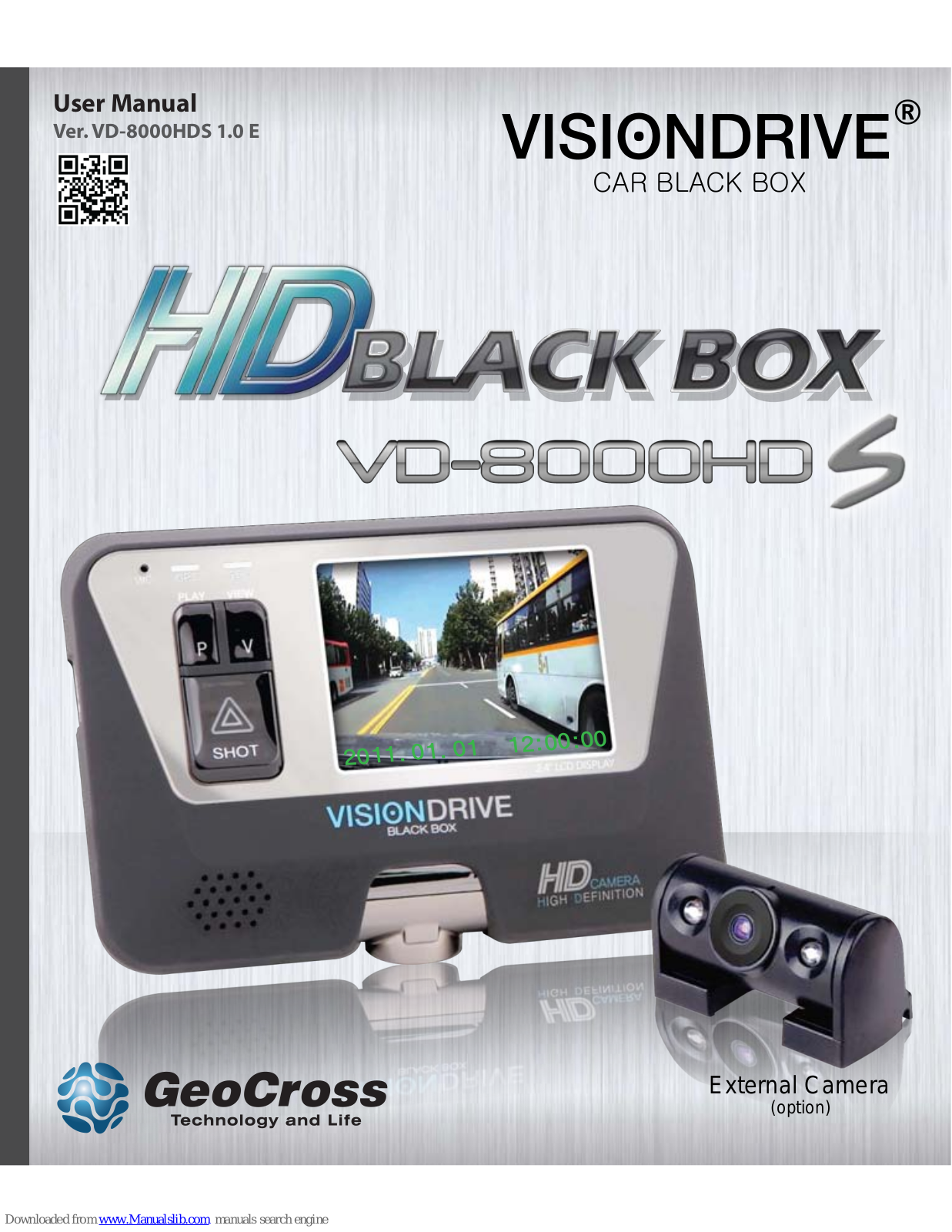 VisionDrive VD-8000HD, VD8000HDS, HD Black box VD-8000HDS User Manual