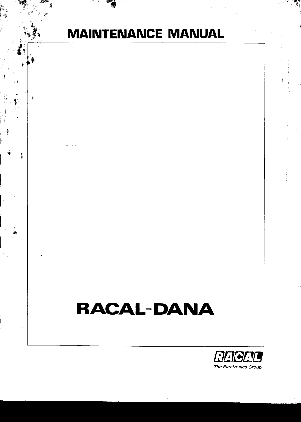 Racal 9301 User Manual