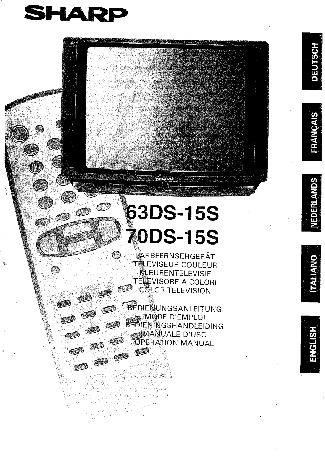 Sharp 70DS-15S Operation Manual