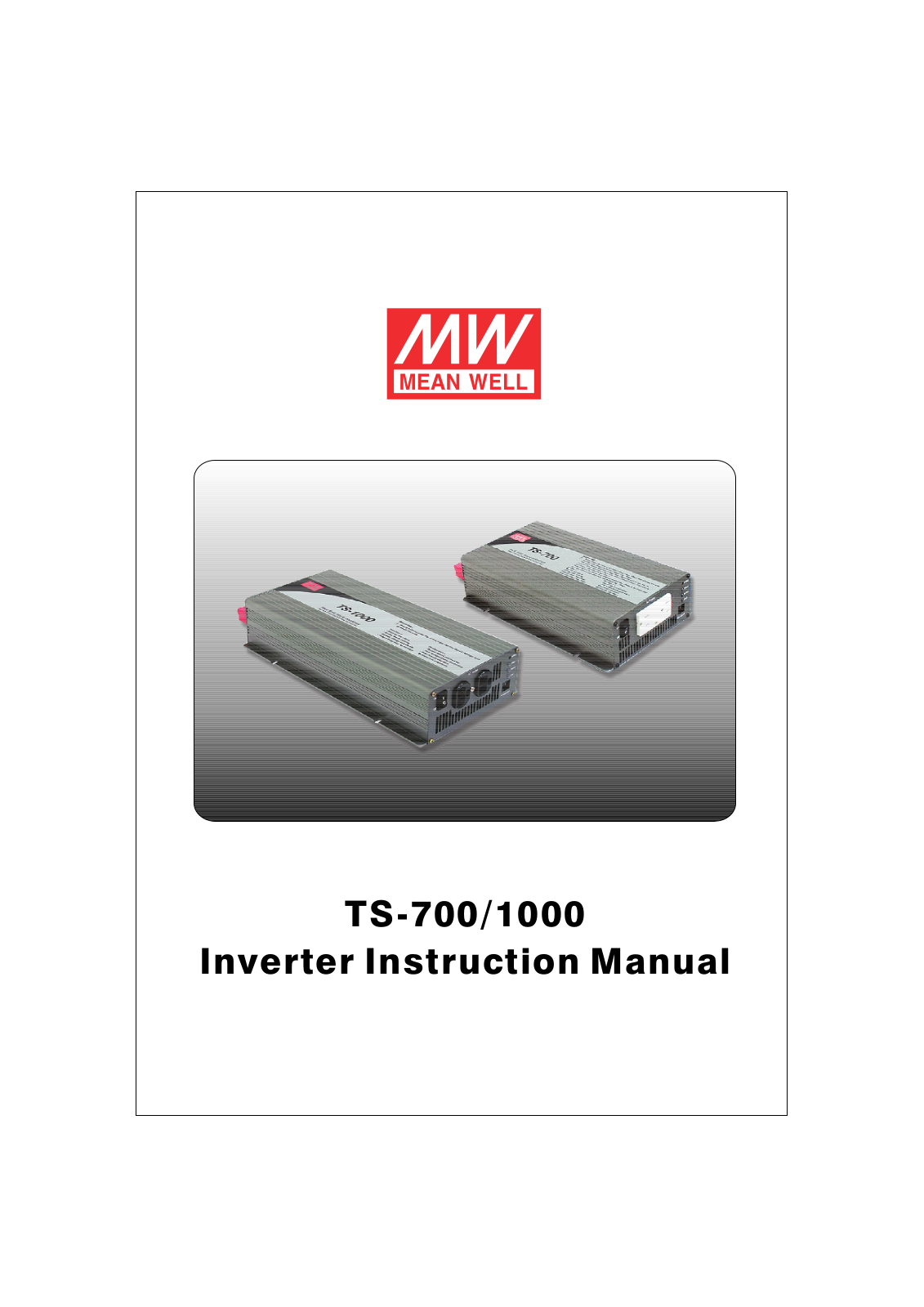Mean Well TS-700-112, TS-700-124, TS-700-148, TS-700-212, TS-700-224 User guide - ManualMachine.com