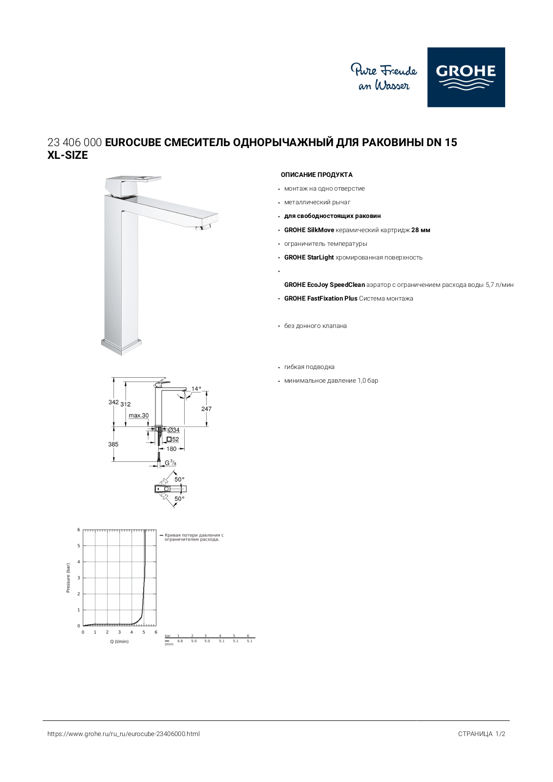 Grohe 23406000 User guide