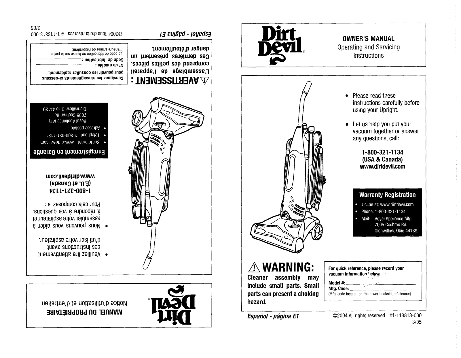Dirtdevil M091950 User Manual - ManualMachine.com