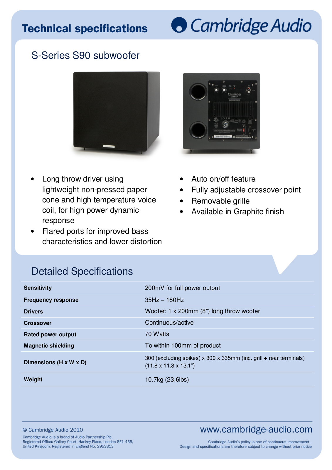 Cambridge audio S90 User Manual - ManualMachine.com