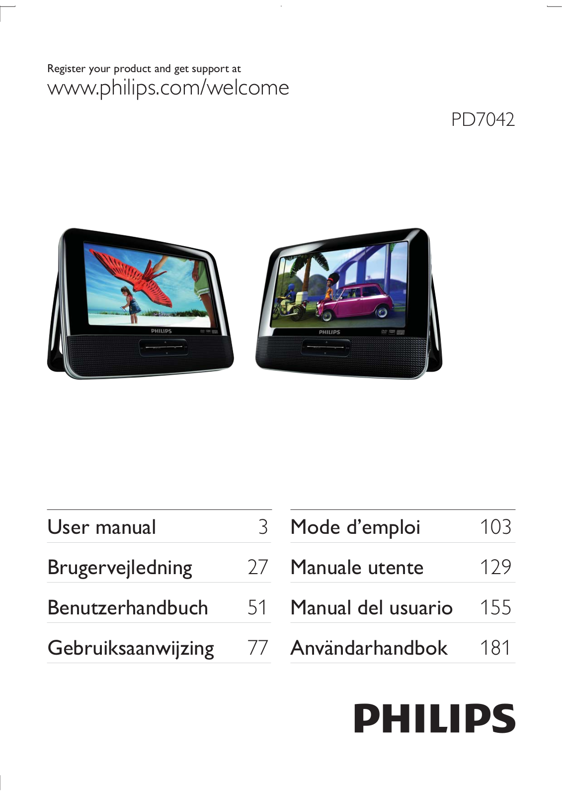 PHILIPS PD704212 User Manual