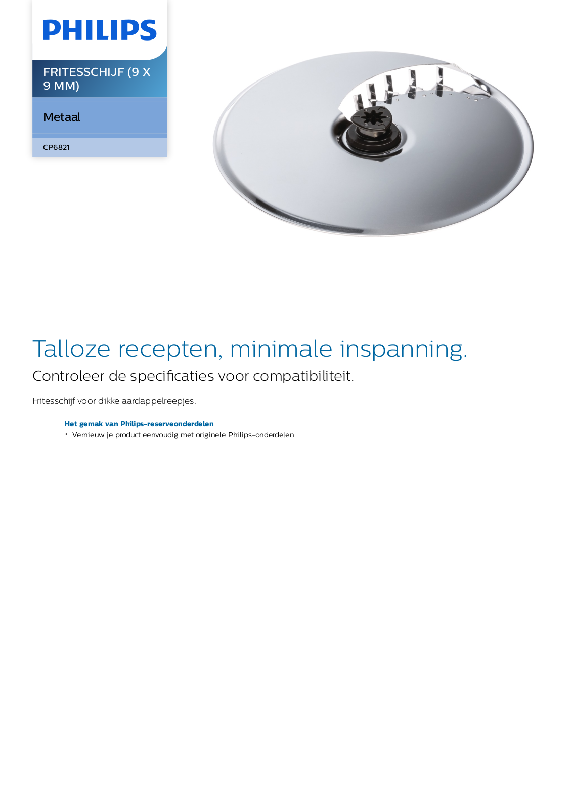 Philips CP6821/01 Leaflet - ManualMachine.com