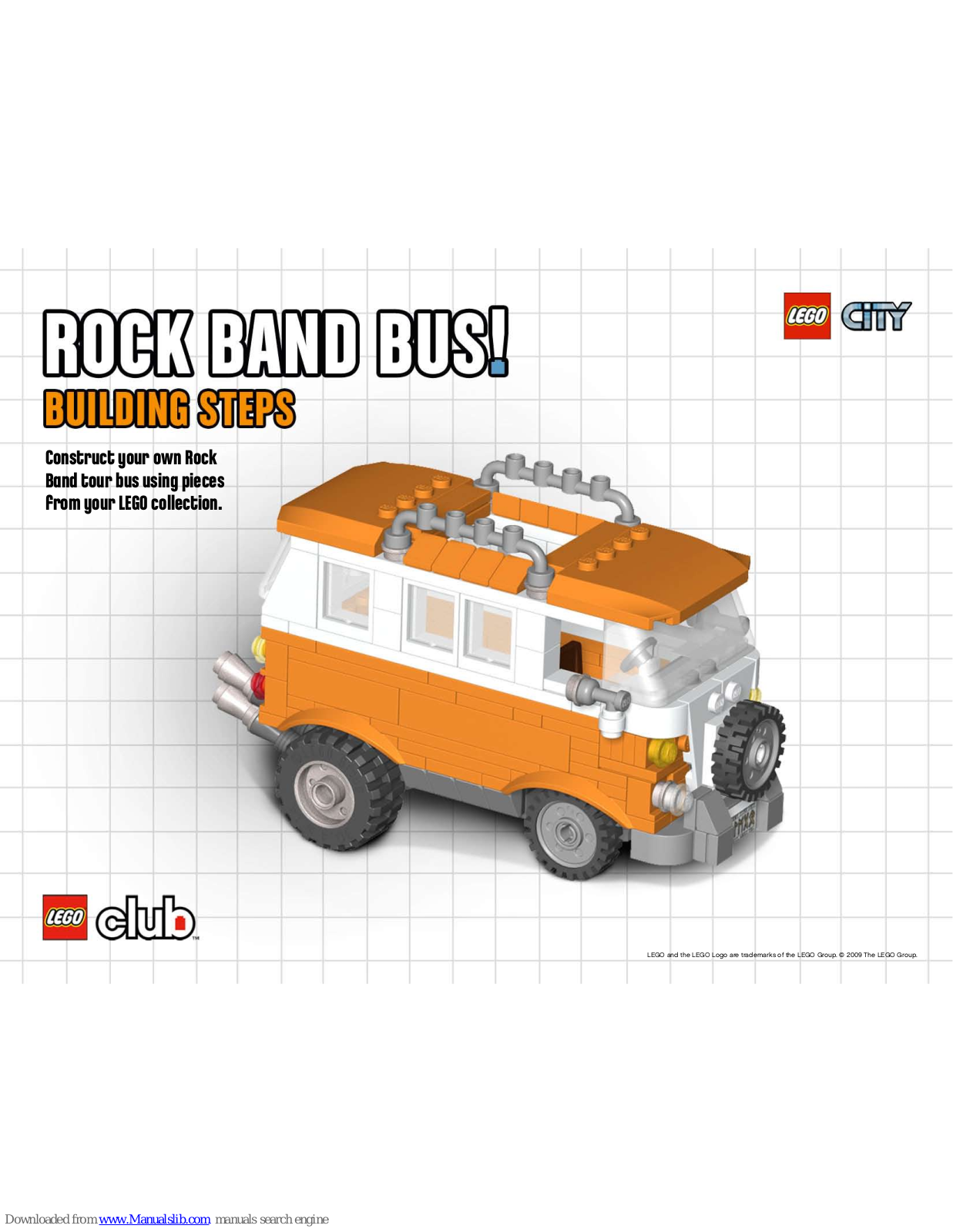 LEGO City Rock Band Bus Building Instructions