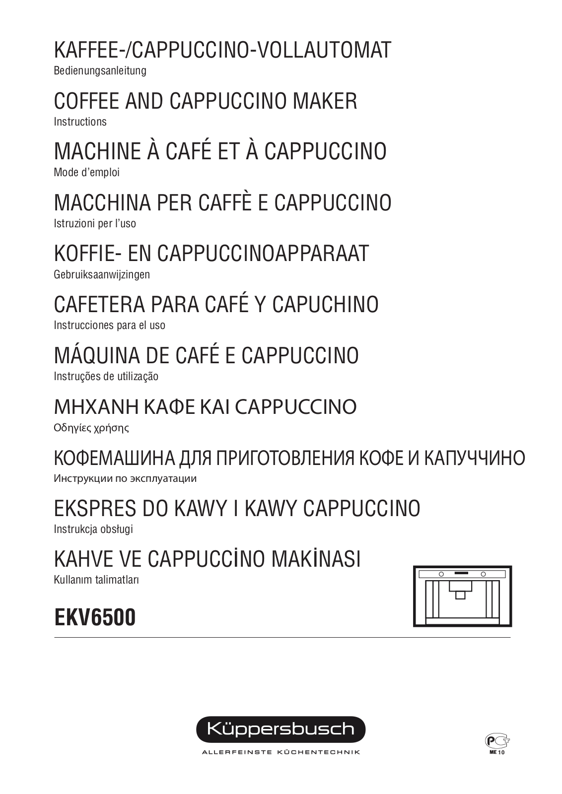 Kuppersbusch EKV 6500 Instruction Manual