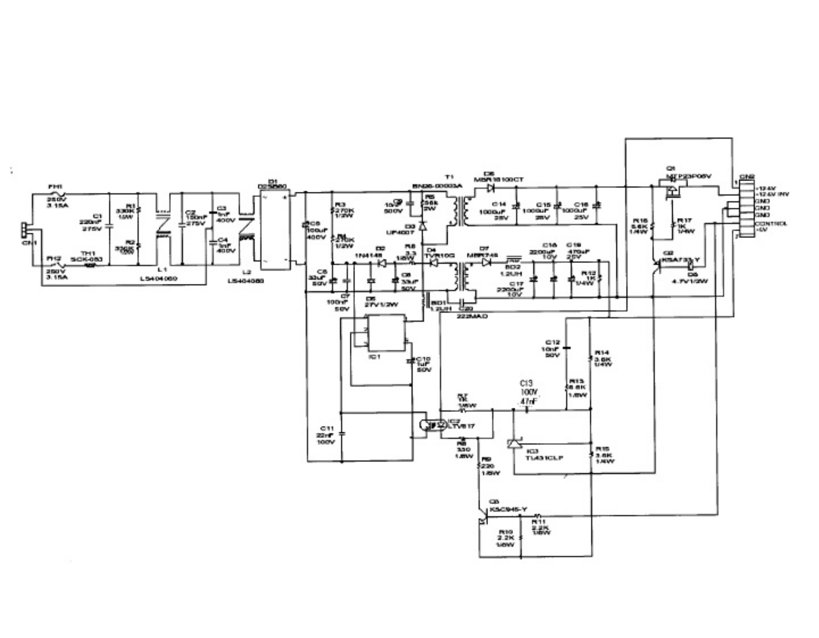 Samsung BN44-00054A Schematic