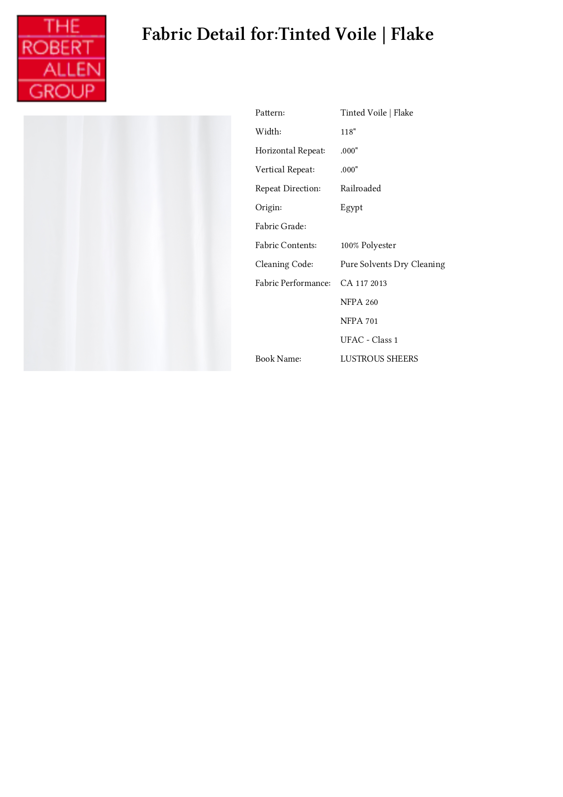 Robert Allen RALF1203 Specifications - ManualMachine.com