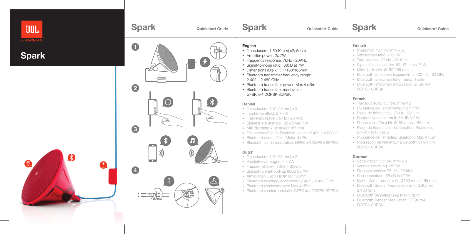 JBL SPARK Quick Setup Guide