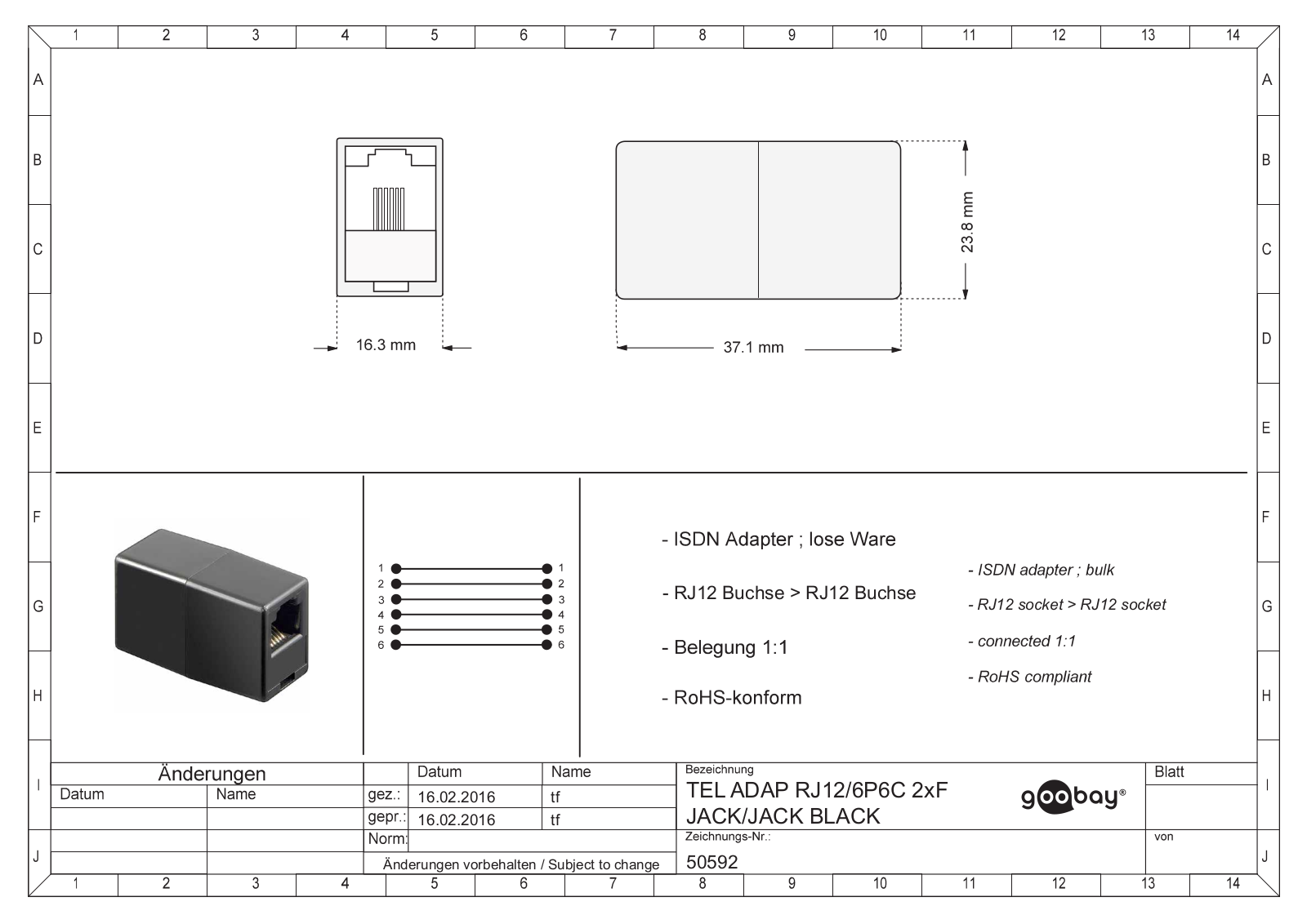 GOOBAY 50592 Datasheet - ManualMachine.com