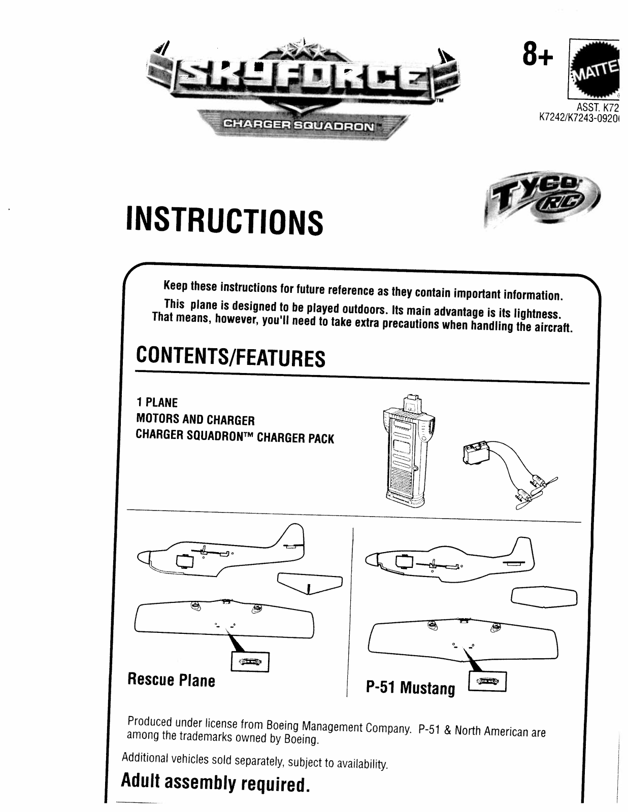 Fisher-Price K7256, K8888, K8887 Instruction Sheet