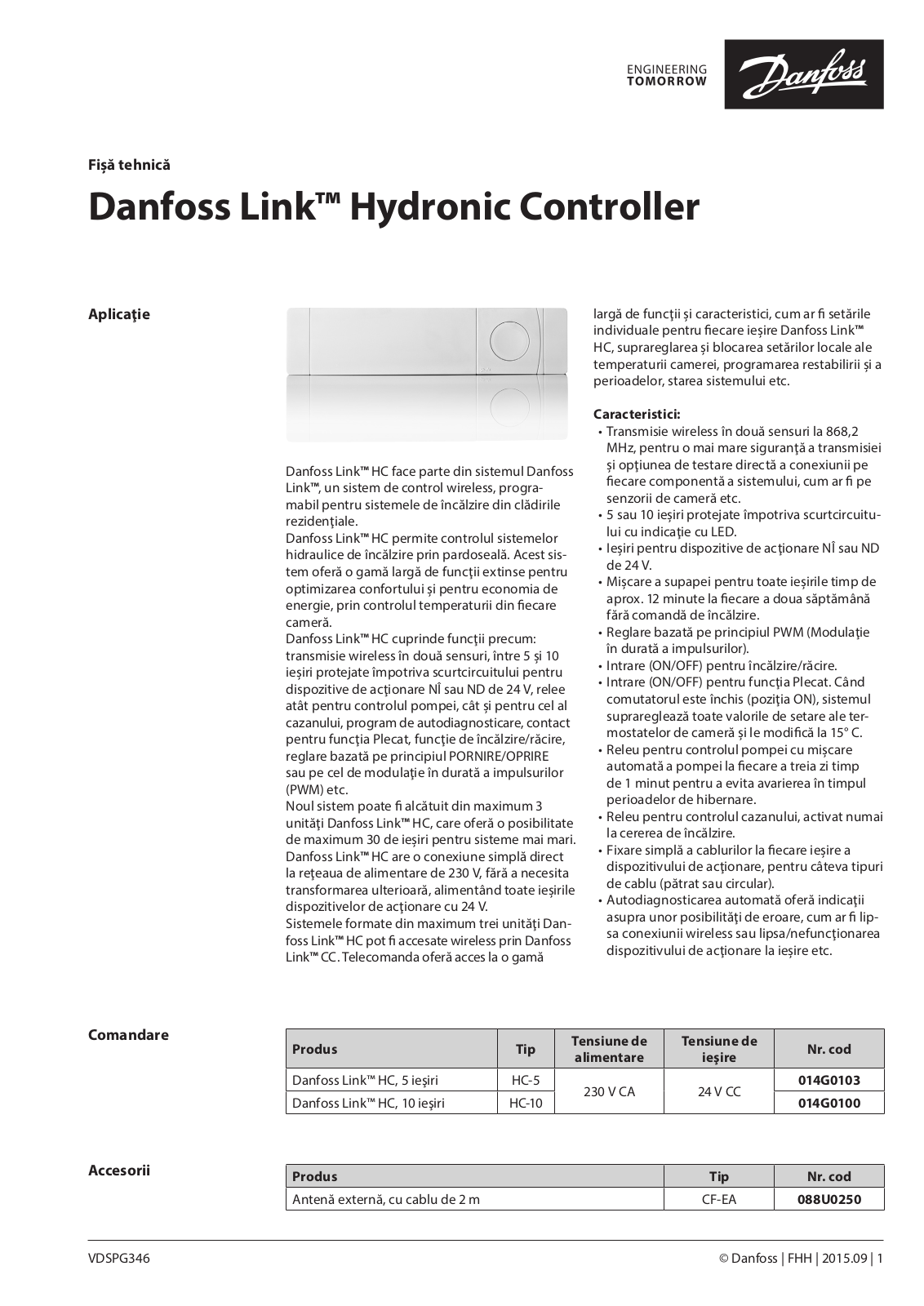 Danfoss Link HC Data sheet