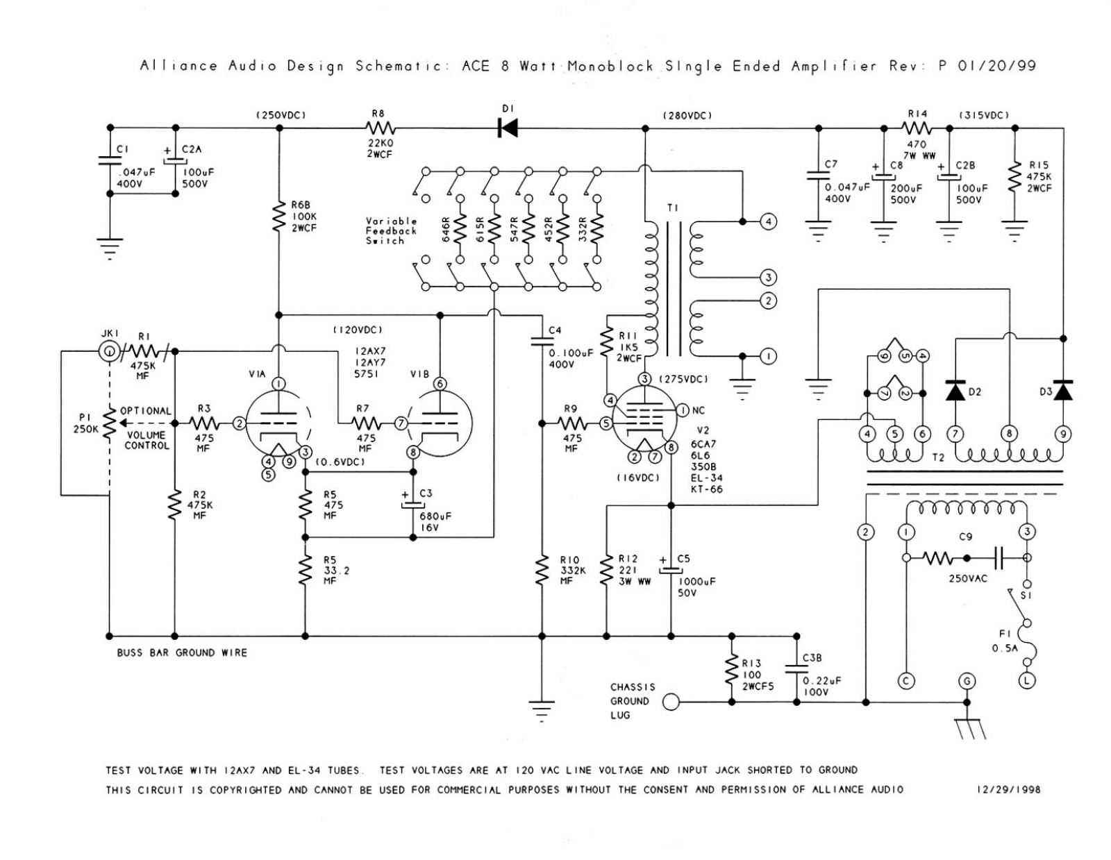 Alliance Audio Ace Schematic