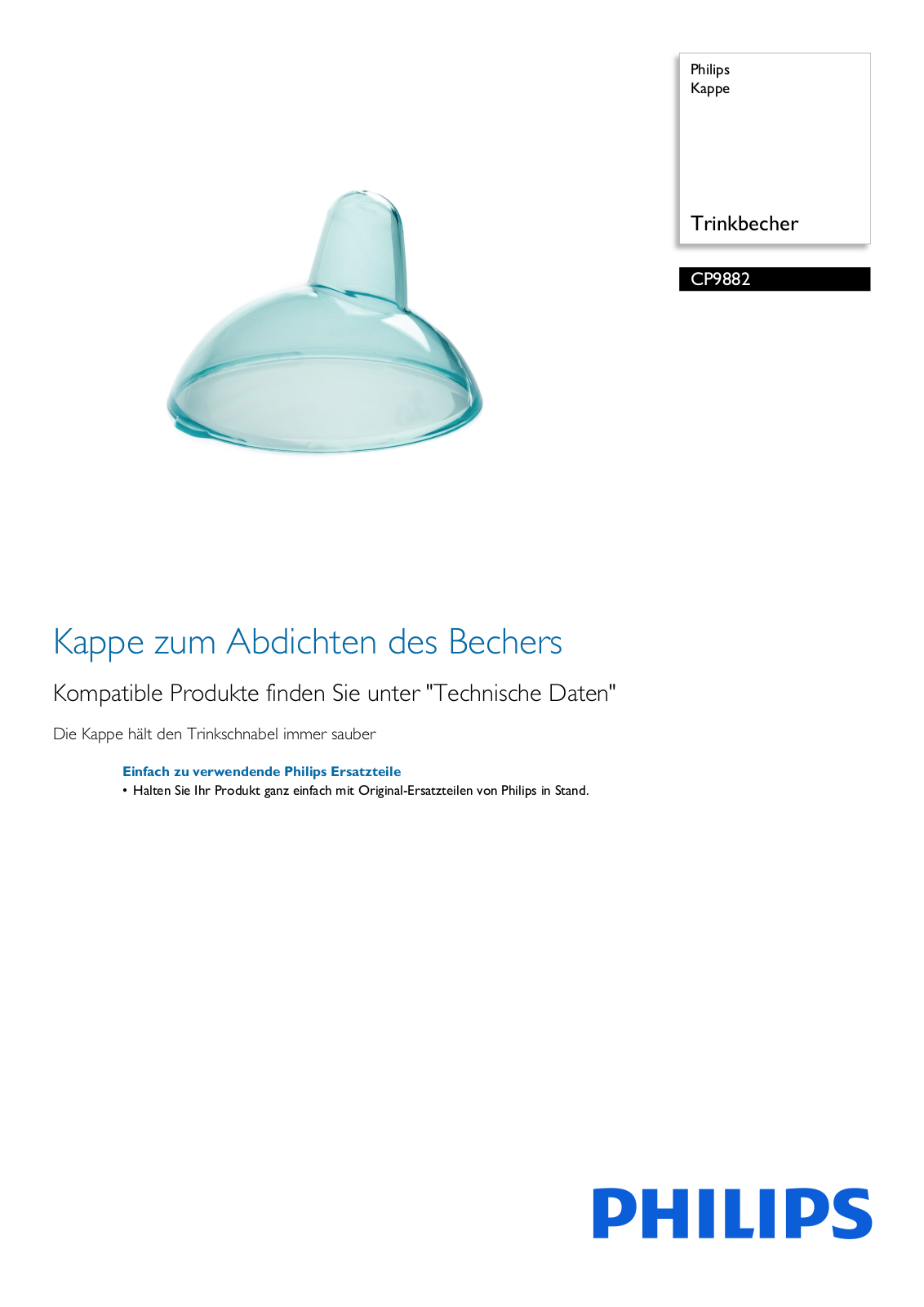 Philips CP9882/01 Leaflet - ManualMachine.com