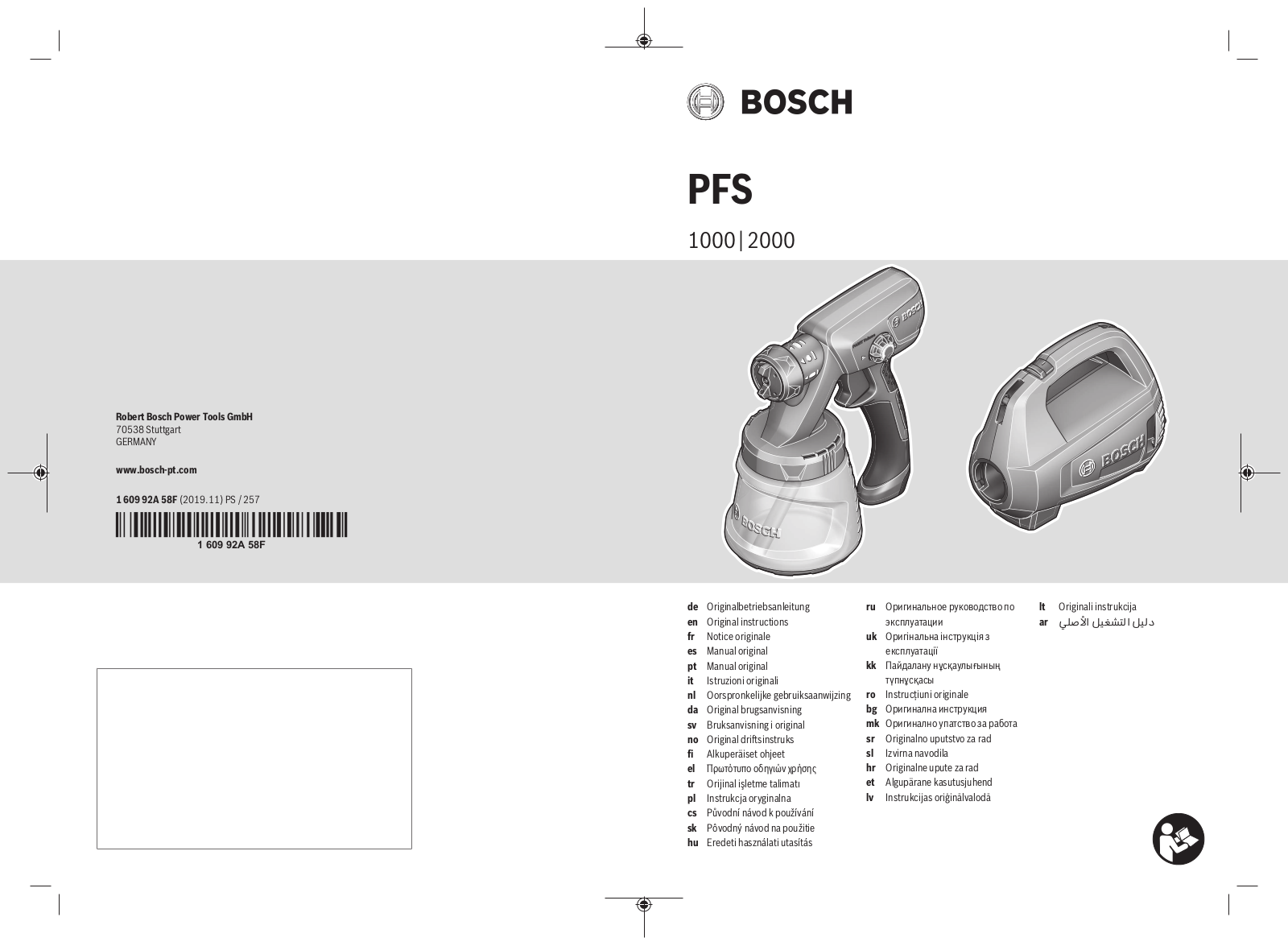 Bosch PFS 1000, PFS 2000 User Manual