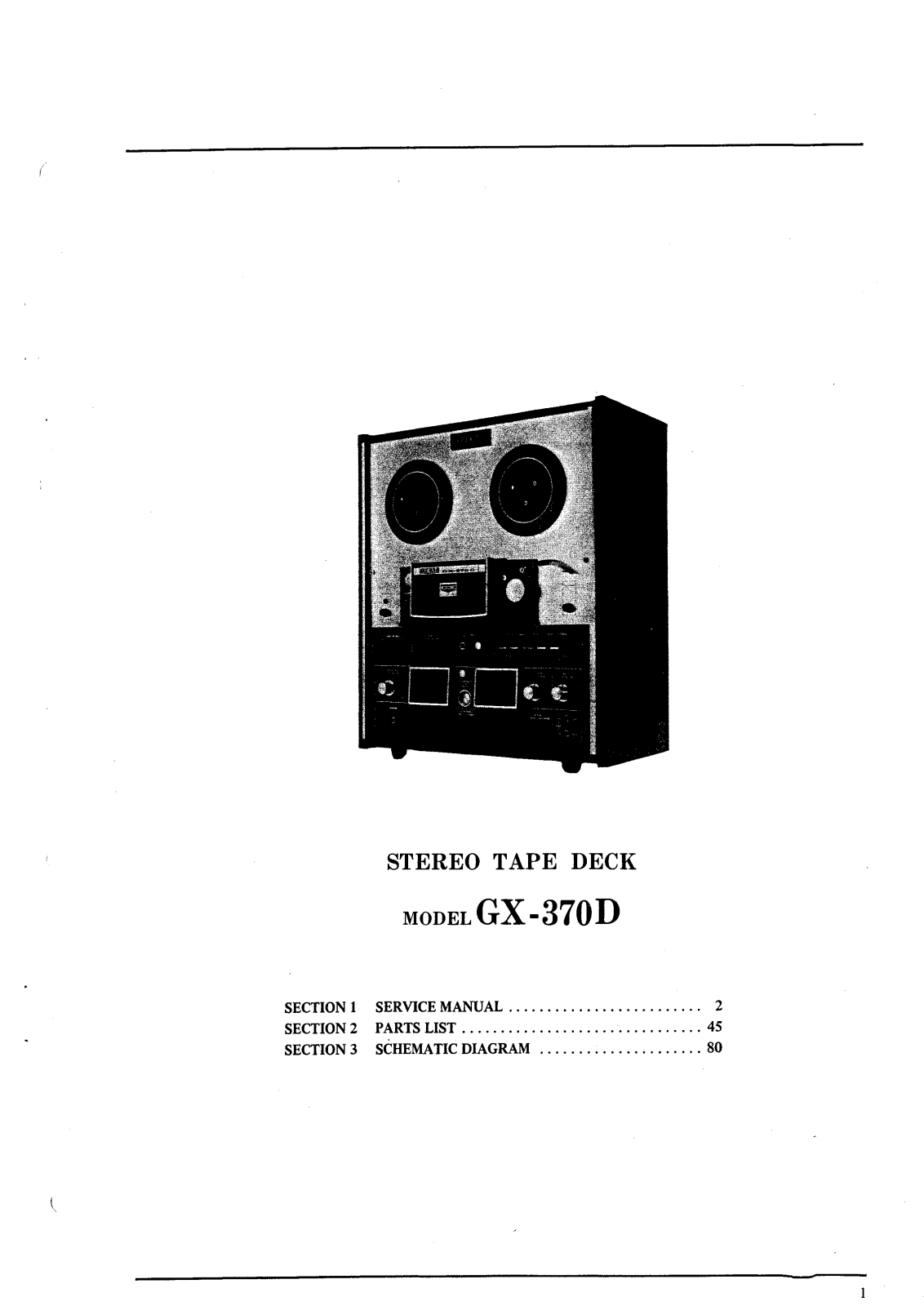 Akai GX-370-D Service manual